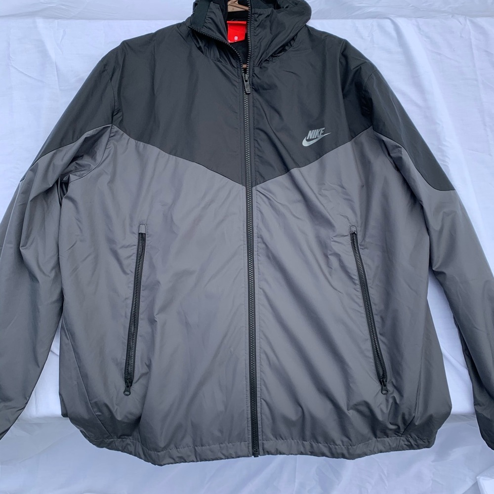 Grey and black Nike jacket